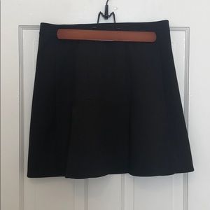 Black fit and flare skirt